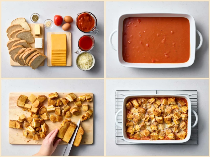 Tomato Soup and Grilled Cheese Casserole Recipe