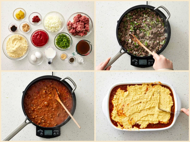 Sloppy Joe Cornbread Casserole Recipe