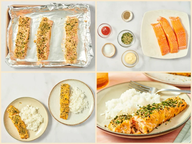 4-Ingredient Furikake Salmon Recipe