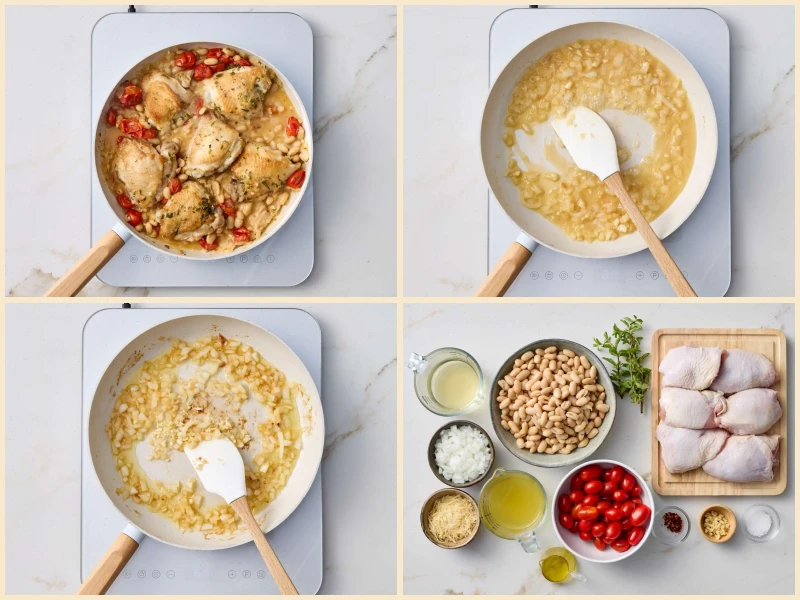 Creamy Tomato Chicken and White Beans Recipe