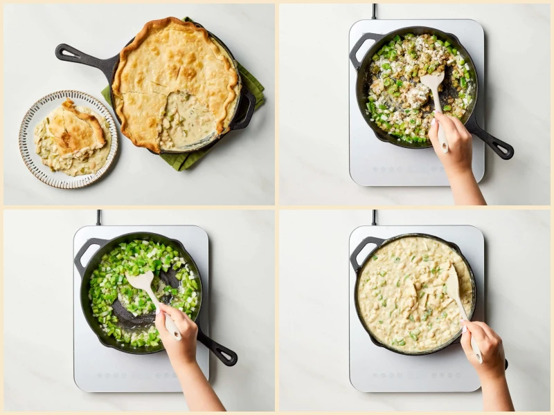 White Chicken Chili Pot Pie Recipe