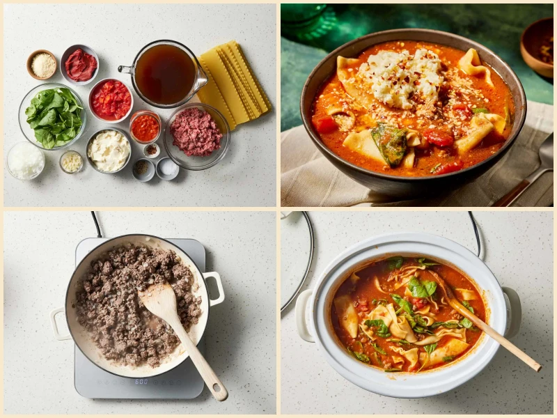 Crockpot Lasagna Soup Recipe