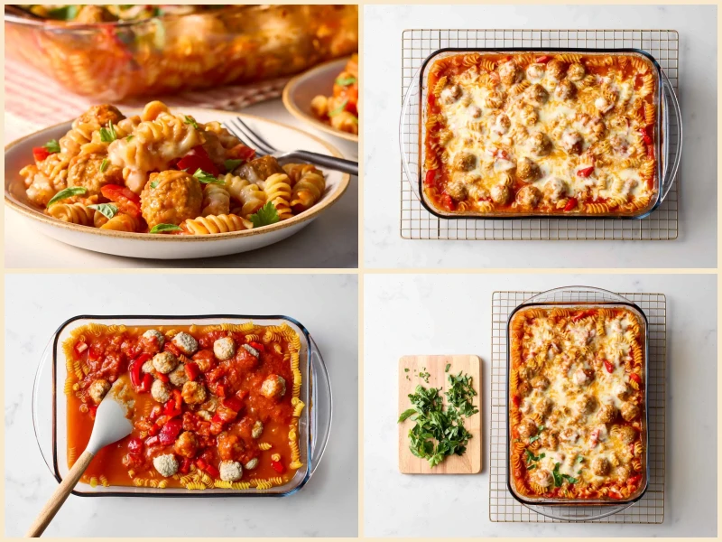 Dump and Bake Meatball Casserole Recipe