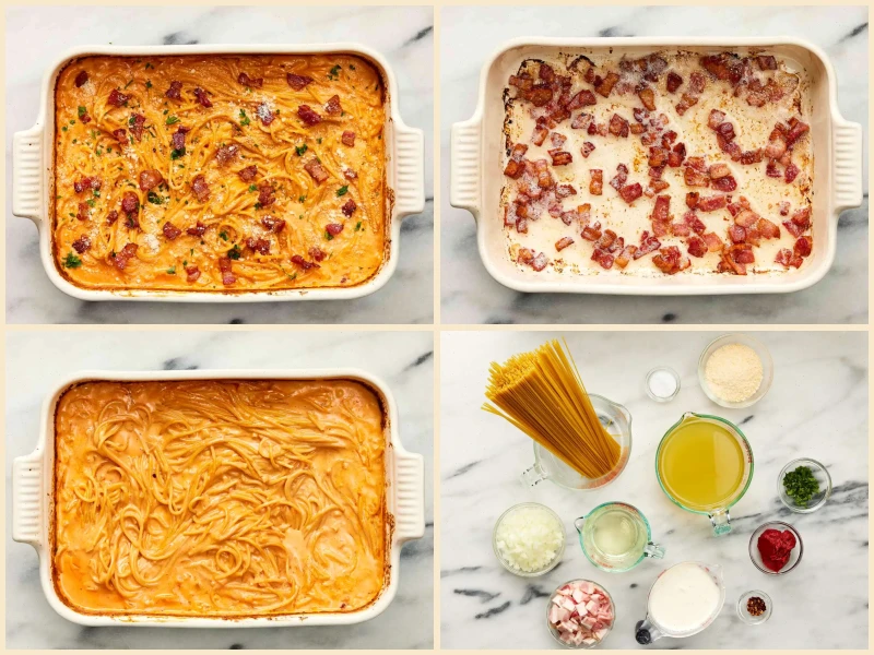 Creamy Bacon Pasta Bake Recipe