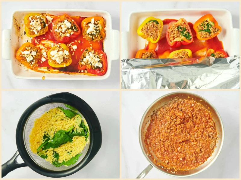 Greek Stuffed Peppers with Orzo Recipe