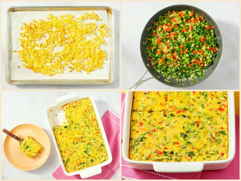 Veggie Breakfast Egg Bake Recipe