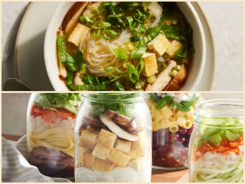 Miso Noodle Soup in a Jar Recipe