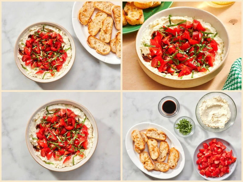 4-Ingredient Bruschetta Dip Recipe