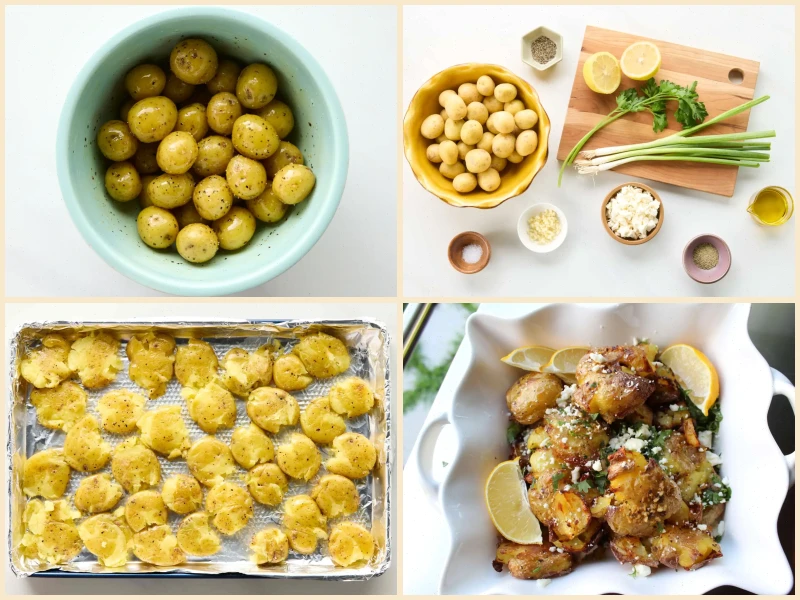 Crispy Lemon Feta Potato Salad Recipe