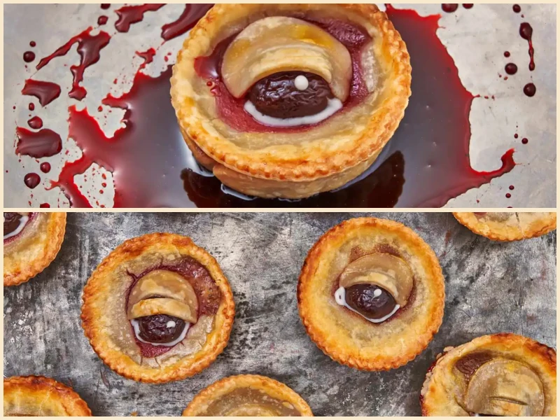 Spooky Cherry Eyeball Pies Recipe