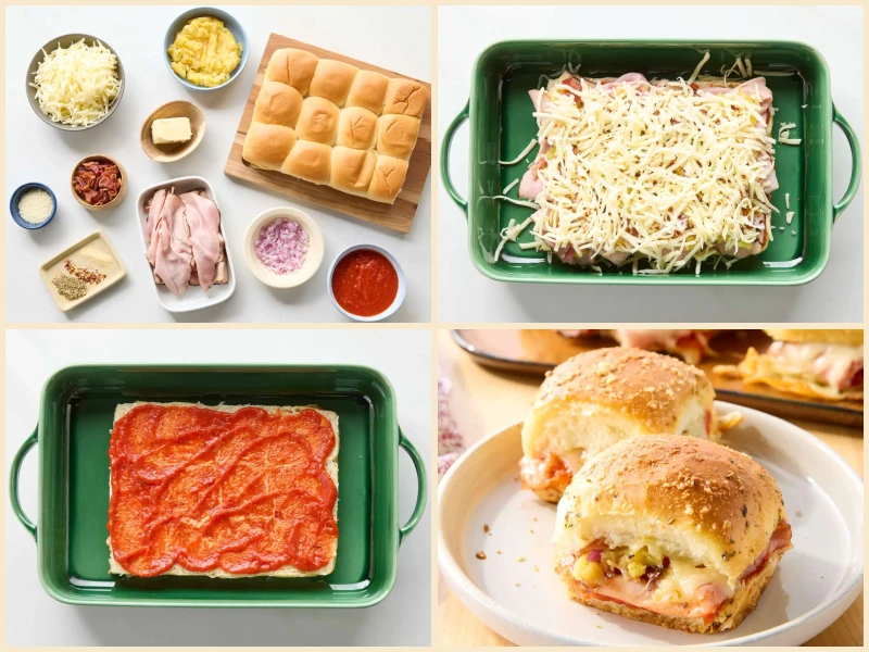 Hawaiian Pizza Sliders Recipe