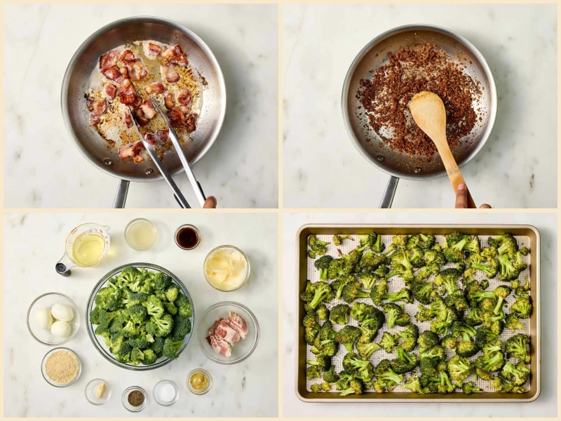 Warm Broccoli Caesar Salad Recipe