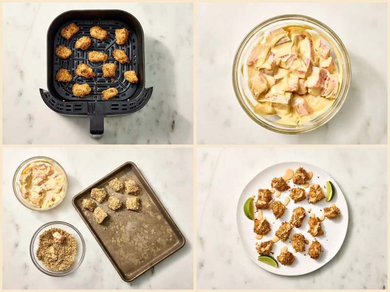 Panko Sesame Crusted Salmon Bites Recipe