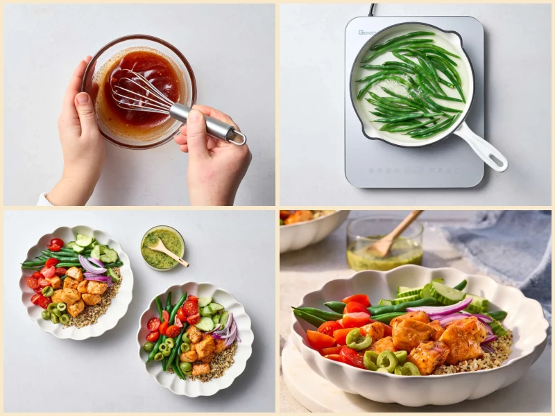 Hot Honey Salmon Bowls Recipe