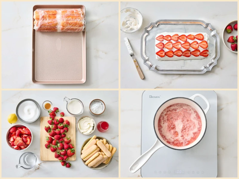 Strawberry Tiramisu Roll Recipe