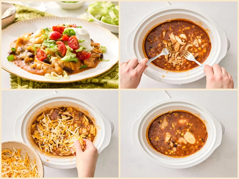 Slow Cooker Chicken Enchilada Casserole Recipe