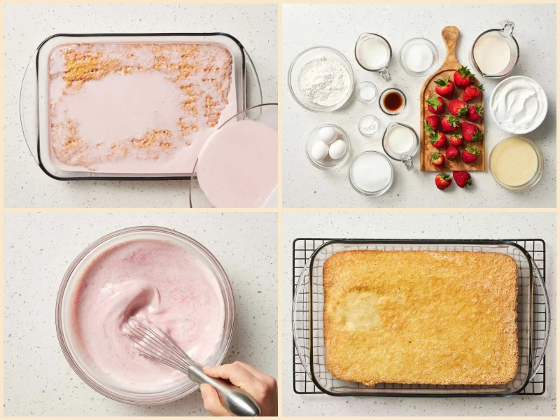Strawberry Tres Leches Cake Recipe