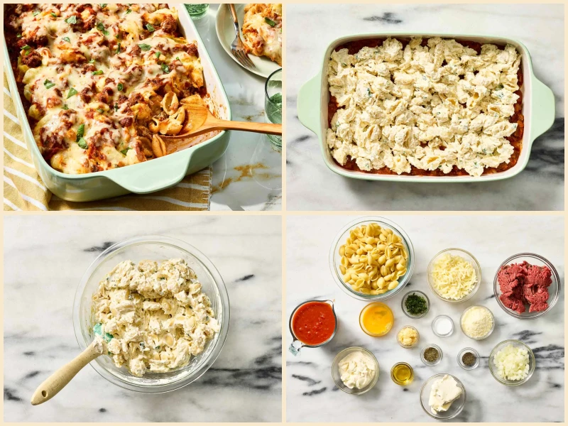 Unstuffed Shells Pasta Bake Recipe
