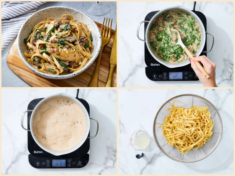 Chicken Marsala Fettuccine Recipe