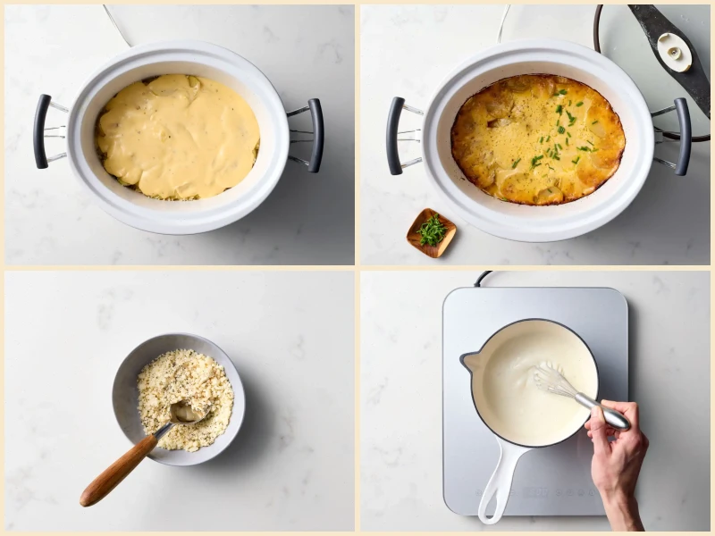 Slow Cooker Potato Gratin Recipe