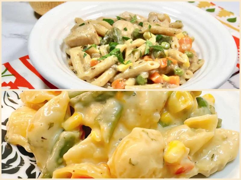 Chicken Pot Pie Skillet Pasta Recipe