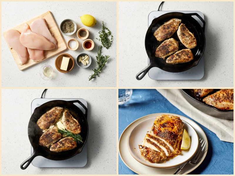 Perfect Cast Iron Skillet Chicken Breasts Recipe