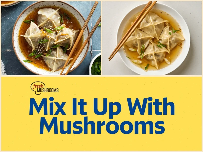 Beef and Mushroom Dumplings in Broth Recipe