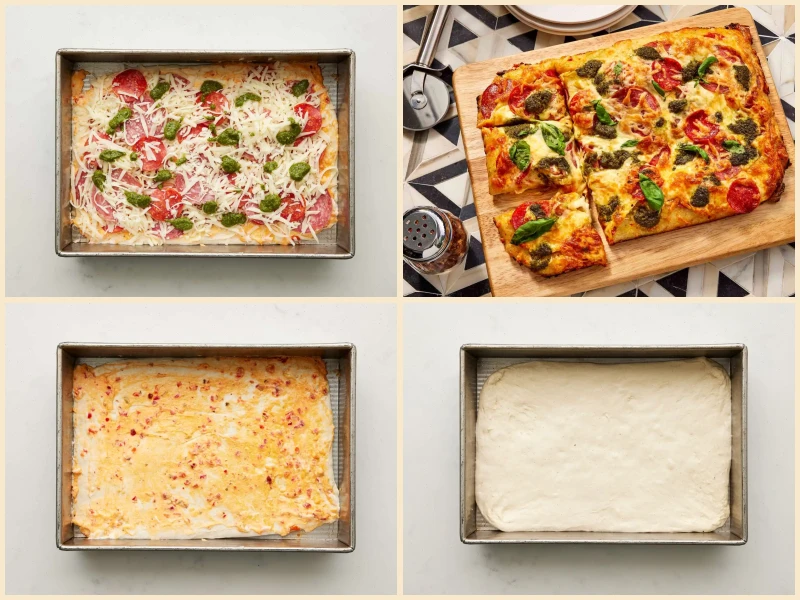 Spicy Garlic Pepperoni Pan Pizza