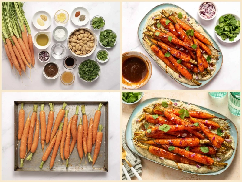 Tamarind Roasted Carrots with Carrot-Top Dip Recipe