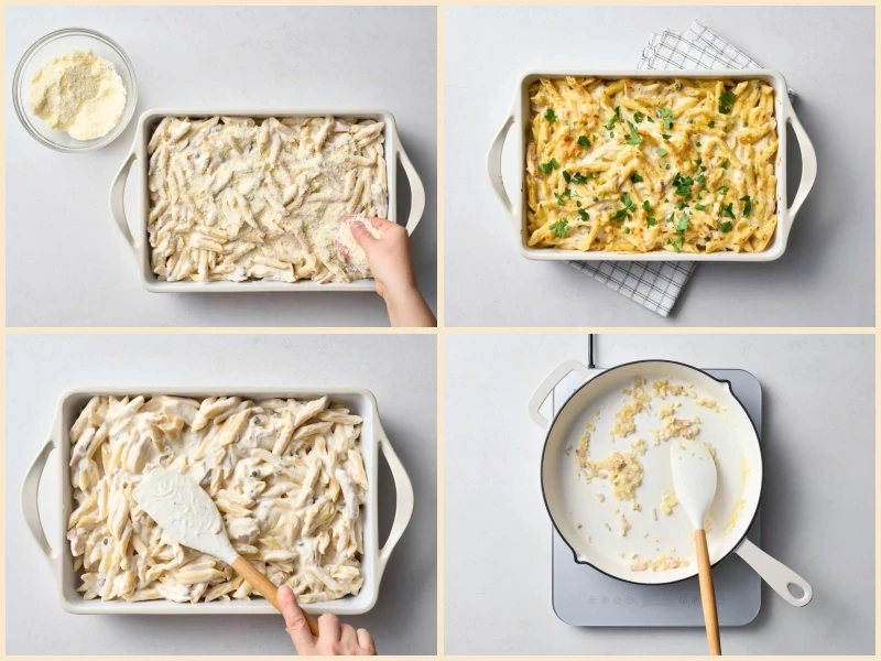 Creamy Chicken Piccata Pasta Bake Recipe