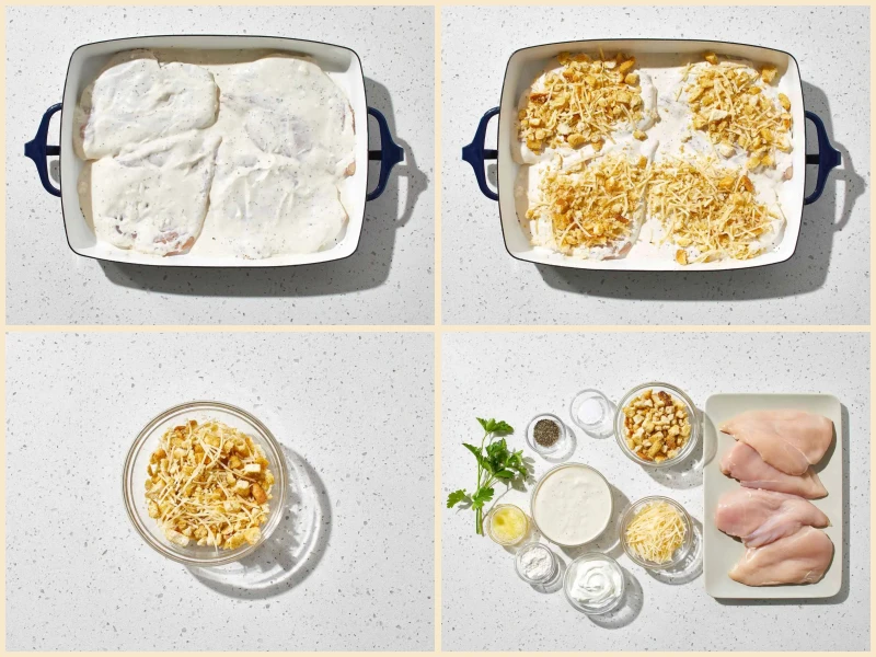 Baked Caesar Chicken Recipe