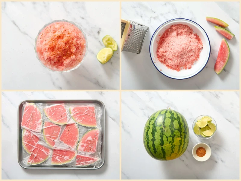 Watermelon Snow Cups Recipe