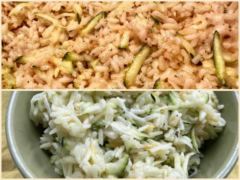 Cheesy Zucchini Rice Recipe