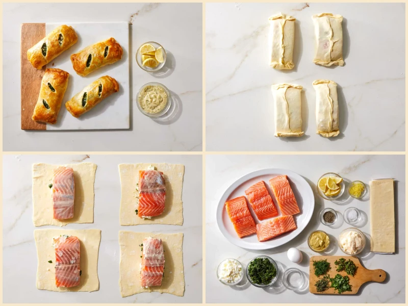 Individual Salmon Wellingtons Recipe