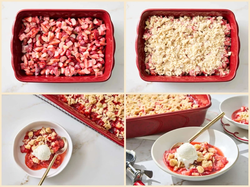 Strawberry Rhubarb Crumble Recipe