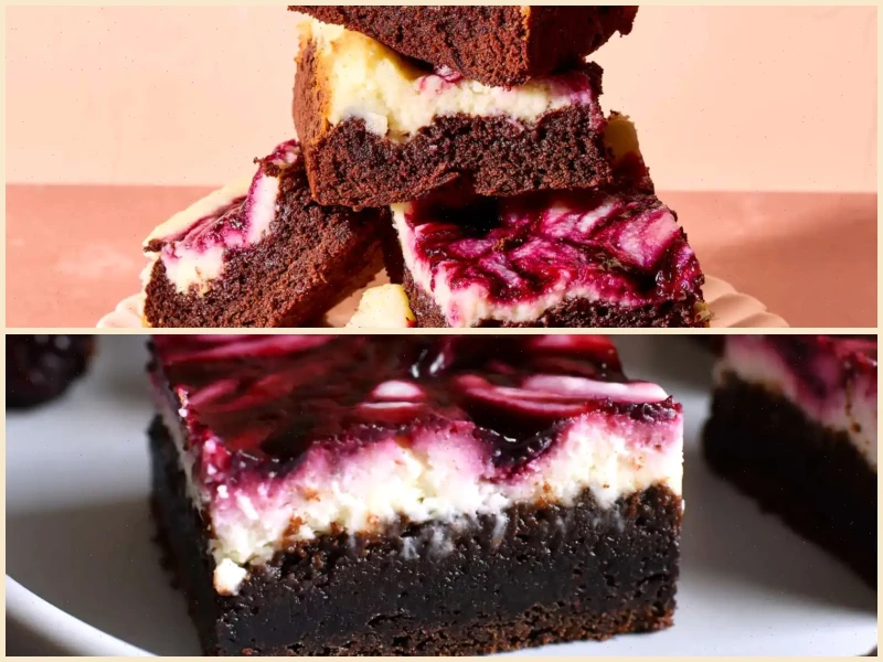 Blackberry Cheesecake Brownies Recipe