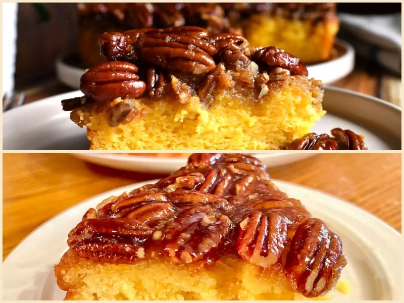 Pecan Pie Upside Down Cake Recipe