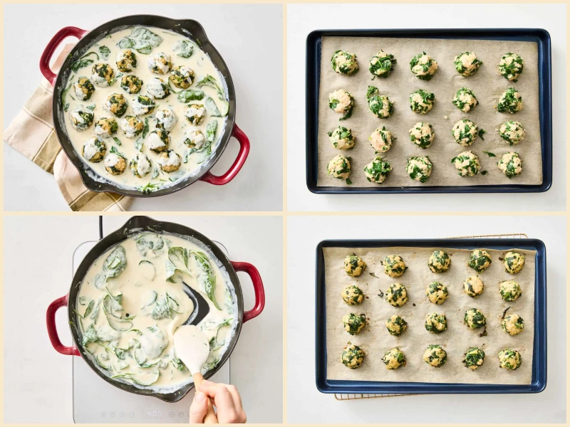 Chicken Florentine Meatballs Recipe