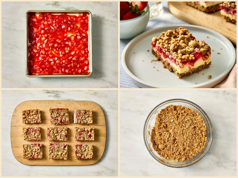 Strawberry Pretzel Bars Recipe