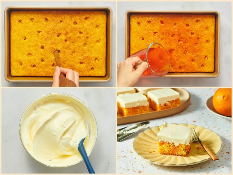 Orange Creamsicle Sheet Cake Recipe
