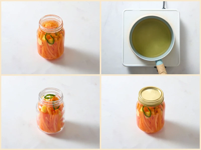 Sweet and Spicy Quick Pickled Carrots Recipe
