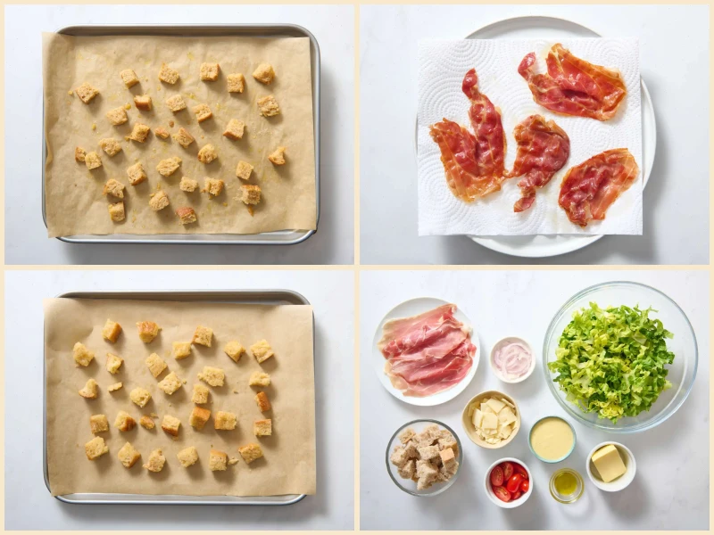Crispy Prosciutto Caesar Salad Recipe