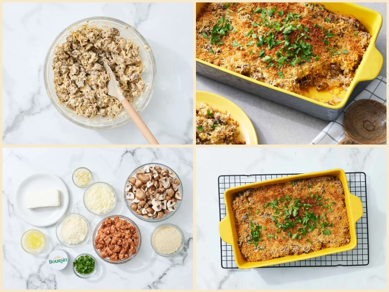 Stuffed Mushroom Casserole Recipe