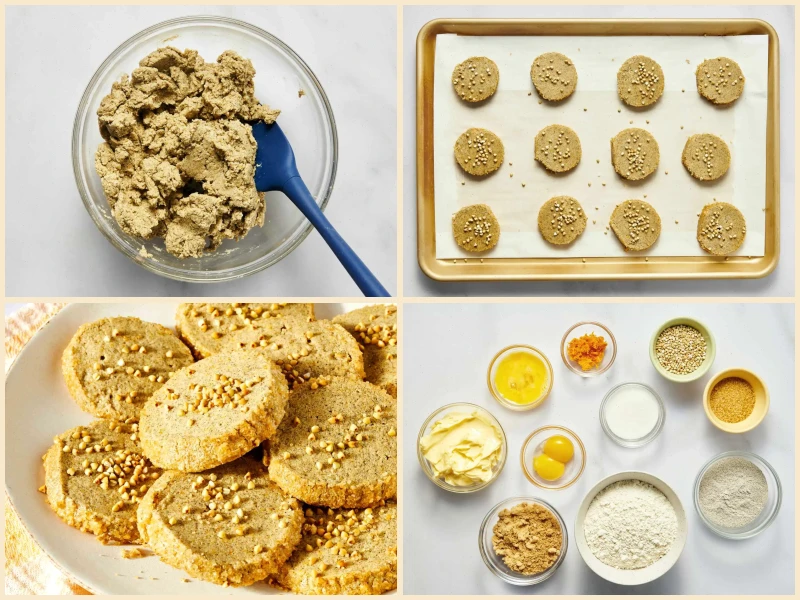 Buckwheat and Orange Shortbread Cookies Recipe