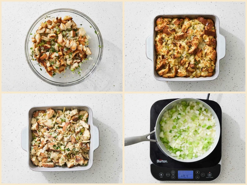 Stuffing Bread Pudding Recipe