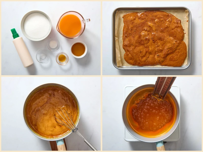 Carrot Honeycomb Toffee Recipe