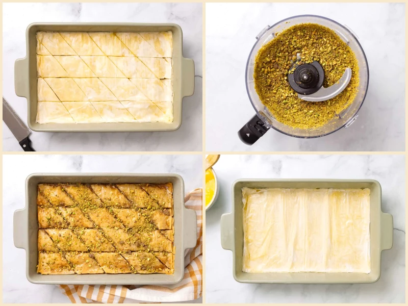 Pistachio Chocolate Baklava Recipe