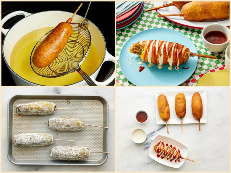 Pulled Pork & Pickle Corn Dogs