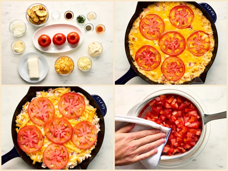 Tomato Pie Dip Recipe
