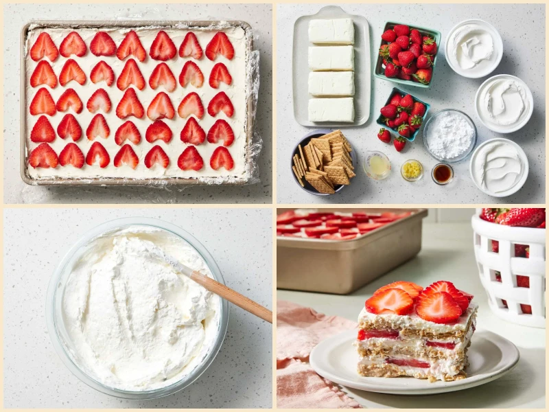Strawberry Icebox Cake Recipe
